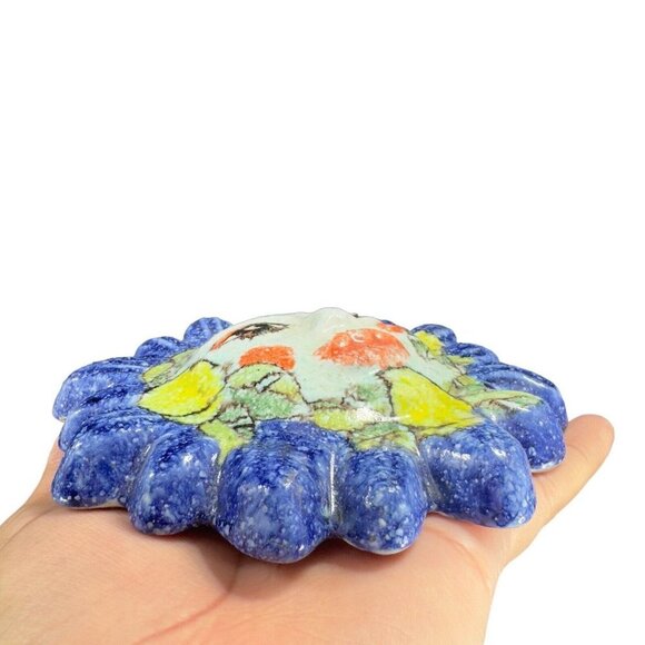 Italian Art Pottery Sun Figural Anthropomorphic Figure Hand Made Signed Pesitano - Picture 11 of 12